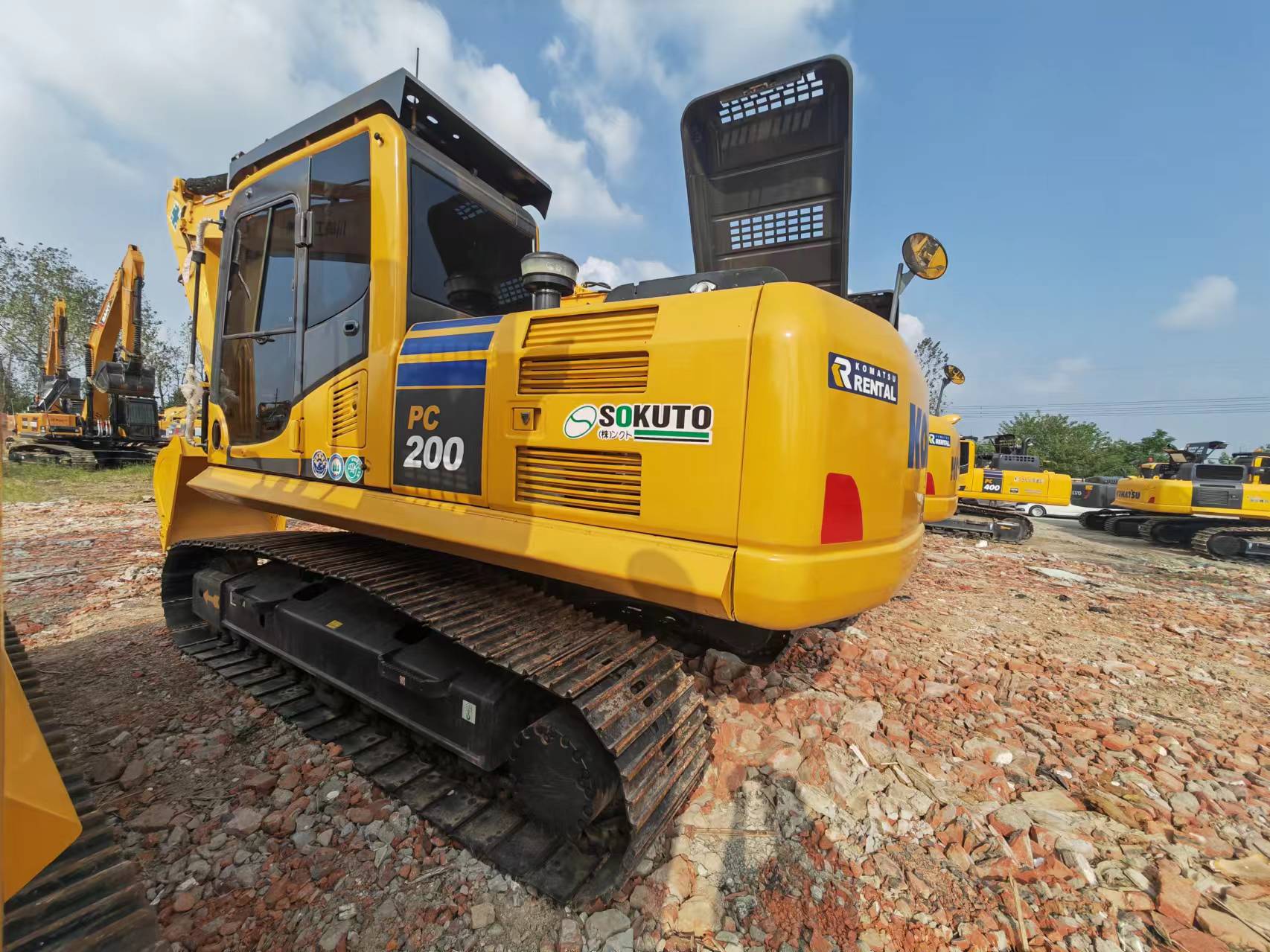 מחפר סורק KOMATSU PC200