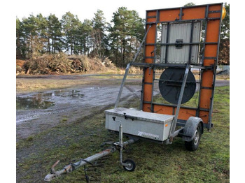 קרון נגרר Vz 616 B1 Nissen Verkehrsleittafel Sperrwand Verkehrssicherungsan: תמונה 3