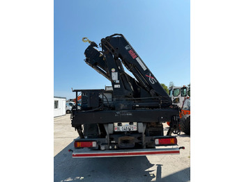 משאית צד נופל/ שטוחה, משאית מנוף Scania G440 Brücke mit Ladekran: תמונה 4