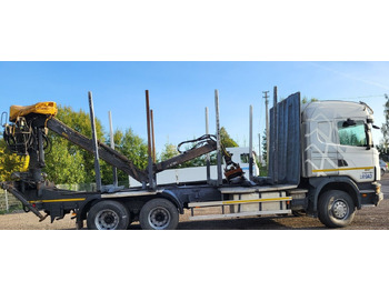 משאית עץ, משאית מנוף עבור הובלה של עץ Scania G480: תמונה 4