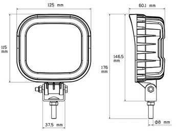 חָדָשׁ אורות/ תאורה TRP Lampa robocza 9 LED 12-36 V Model FL-60 1528475: תמונה 2