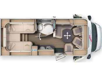 רכב ממונע חצי-משולב Carthago C1-tourer T 143 KB LE comfort 2025 *MB*LED*2xTV*: תמונה 2