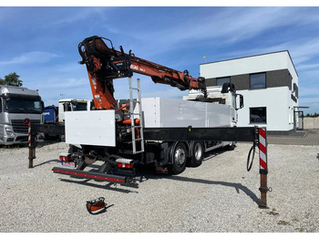 משאית צד נופל/ שטוחה, משאית מנוף Mercedes-Benz Arocs 2545, HDS ATLAS 186.3 - PILOT: תמונה 5