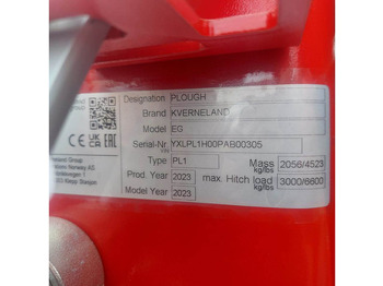 מחרשה Kverneland EG 100-200-4 schaar: תמונה 5