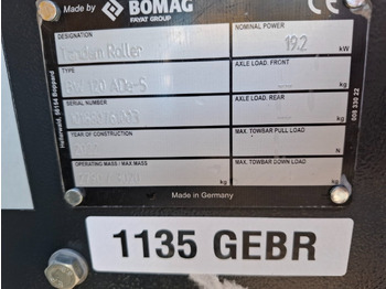 רולר BOMAG DE BW 120 ADe-5: תמונה 2