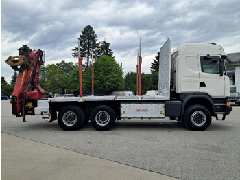 משאית עץ, משאית מנוף SCANIA G 490 6x6 Blatt-Blatt | Klima | Schaltgetriebe | Euro 6 | Penz-Kran 12Z |: תמונה 3