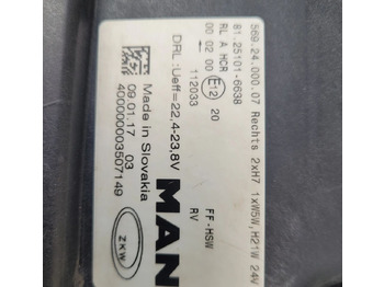 אורות/ תאורה עבור משאית LAMPA MAN TGL E6 PRAWA ORYGINAŁ 81.25101-6638: תמונה 4