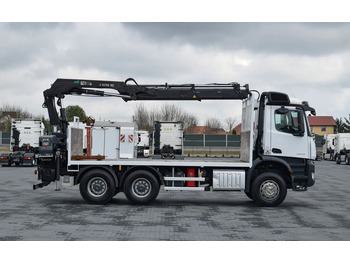 משאית צד נופל/ שטוחה, משאית מנוף Mercedes-Benz AROCS 2636 / 6x4 / HIAB X-HIPRO 192 E-3 / WYSUW x3 / ROTATOR / STEROWANIE RADIOWE / UDT / PODPORY HYDRAULICZNE / AUTOMAT / KAMERA COFANIA / NISKI PRZEBIEG / SPROWADZONY: תמונה 4