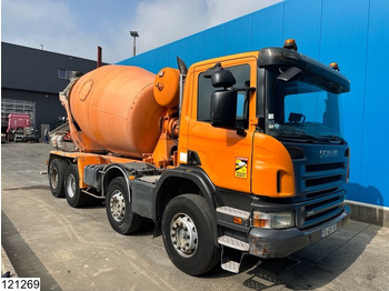 משאית מערבלת בטון Scania P 380 8X4, Manual, Steel suspension, Stetter 8M3: תמונה 3
