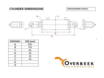 חלקי הידרוליקה Atlas - Cylinder/Zylinder/Cilinder: תמונה 4