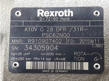חָדָשׁ חלקי הידרוליקה עבור מכונת בנייה Rexroth A10VO28DFR/31R-R910907402-Load sensing pump: תמונה 4