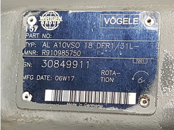 חלקי הידרוליקה Vögele -Rexroth A10VSO18DFR1/31L-PSC12N-Load sensing pump: תמונה 3 חלקי הידרוליקה Vögele -Rexroth A10VSO18DFR1/31L-PSC12N-Load sensing pump: תמונה 3