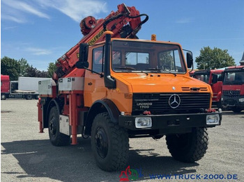 משאית מנוף Unimog U1700 Kran PK16000 + Jib Höhe 22,50m + Winde: תמונה 2