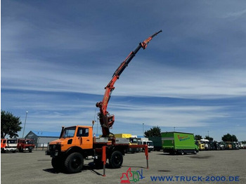 משאית מנוף Unimog U1700 Kran PK16000 + Jib Höhe 22,50m + Winde: תמונה 4