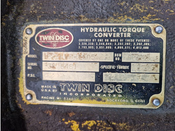 תיבת הילוכים TWIN DISC 8FLWB-1605: תמונה 3