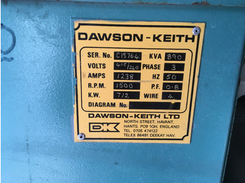 ערכת גנרטורים Dorman WSON-KEITH SC6340 GENERATOR 890 KVA USED: תמונה 4