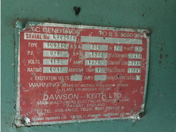 ערכת גנרטורים Dorman WSON-KEITH SC6340 GENERATOR 890 KVA USED: תמונה 3