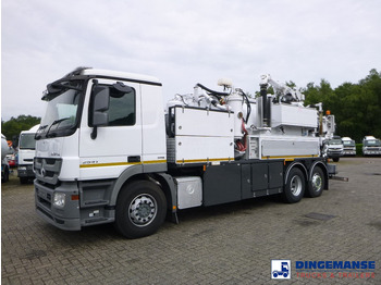 משאית ואקום Mercedes-Benz Actros 2541 6x2 RHD E5 Huwer vacuum tank / hydrocureur 12 m3: תמונה 5