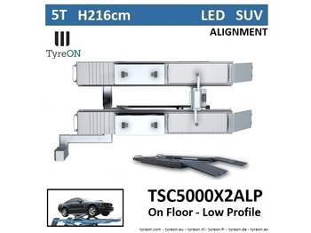 ציוד לסדנאות TSC5000X2A LP wheel alignment lift - On floor - Free wheel lifting system - 5.2 m lightened runways (76 cm wide) - Low profile - 5T: תמונה 2