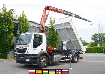 הַחכָּרָה IVECO STRALIS 330 E6 / FASSI 195A 8.5 T / 3-side tipper IVECO STRALIS 330 E6 / FASSI 195A 8.5 T / 3-side tipper: תמונה 1