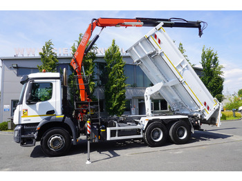 משאית מנוף MERCEDES-BENZ AROCS 2636 / Fassi F155A.0.22 crane 6t / 120 tho. km / 3-sided dump truck / 2 x Bordmatic: תמונה 5