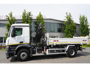 משאית מנוף, משאית מנוף MERCEDES-BENZ Arocs 1833 / 87,000 km!!! / Hds HIAB X-DUO 128 B-2 / three-sided tipper: תמונה 5