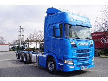 משאית עם שלדת תא SCANIA R650 V8 / 650 HP/ frame 8.8 m / steered 4th axle: תמונה 5