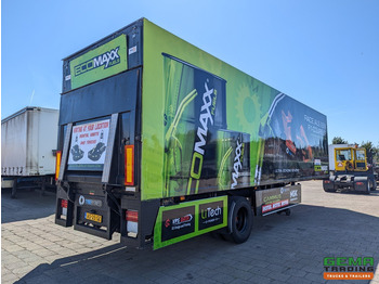 סמיטריילר בתיבה סגורה Netam-Fruehauf ONCRK 20 110 1-As SAF - CITY - Geslotenbak 10.45m  - Kabel gestuurd - Laadklep 1500kg: תמונה 3