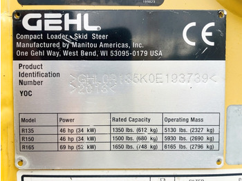 מעמיס היגוי החלקה Gehl R135 (4068): תמונה 3