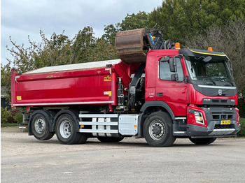 מזהיר, משאית מנוף Volvo FMX 330 EURO6!!6X4!!VOORAS AANGEDREVEN!!Z-Kraan/KIPPER!!: תמונה 2