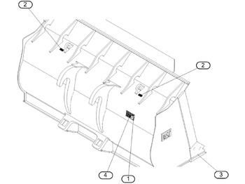 דלי מעמיס CATERPILLAR