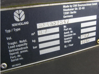 דלי מעמיס NEW HOLLAND