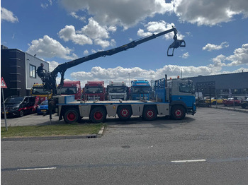 משאית צד נופל/ שטוחה, משאית מנוף Volvo FMX 460 10X4 HIAB J2640ZT + HULTDINS GRIJPER HUB REDUCTION: תמונה 4
