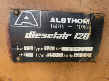 ערכת גנרטורים Dieselair Alsthom Unelec 85 kVA noodstroom generatorset ex Emergency: תמונה 3