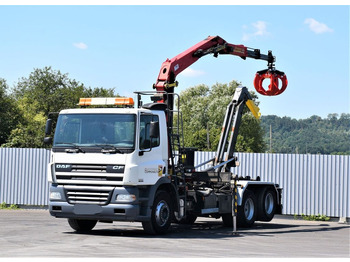 משאית מנוף, משאית הרמת וו DAF CF 85.340 * ABROLLKIPPER + KRAN * TOP: תמונה 2