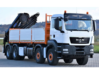 משאית מנוף, משאית צד נופל/ שטוחה MAN TGS 35.440 * HIAB 322 EP-5HIPRO+FUNK / 8x4!: תמונה 4