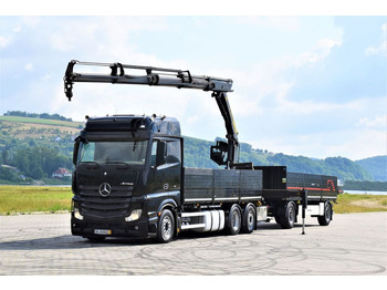 משאית מנוף, משאית צד נופל/ שטוחה Mercedes-Benz ACTROS 2542 + PK18002-EH C/FUNK + Anhänger!: תמונה 2 משאית מנוף, משאית צד נופל/ שטוחה Mercedes-Benz ACTROS 2542 + PK18002-EH C/FUNK + Anhänger!: תמונה 2