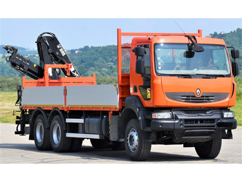 משאית מנוף, משאית צד נופל/ שטוחה Renault KERAX 410 * HIAB 144 B-3 HIDUO / 6x4 * TOP Renault KERAX 410 * HIAB 144 B-3 HIDUO / 6x4 * TOP: תמונה 3