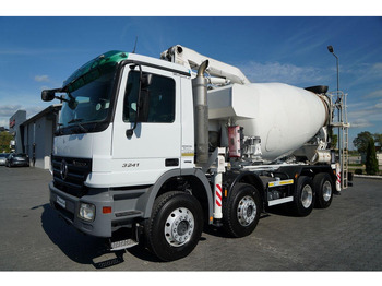 משאית מערבלת בטון Mercedes-Benz ACTROS 3241 / POMPOGRUSZKA / 8X4 / BETONIARKA + POMPA SERMAC 3Z2: תמונה 4 משאית מערבלת בטון Mercedes-Benz ACTROS 3241 / POMPOGRUSZKA / 8X4 / BETONIARKA + POMPA SERMAC 3Z2: תמונה 4