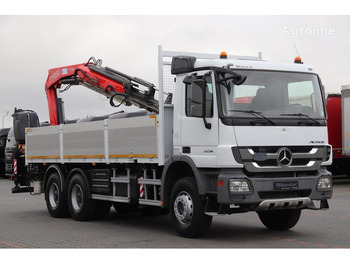 משאית צד נופל/ שטוחה, משאית מנוף Mercedes-Benz ACTROS 3336: תמונה 2