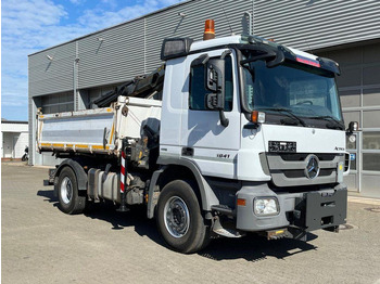 מזהיר, משאית מנוף Mercedes-Benz Actros 1841 K 3-Way Meiller Tipper Crane Palfinger PK 13001-KA: תמונה 2