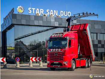 הַחכָּרָה  Mercedes-Benz  AROCS 3358L 6x4 HIAB 192X-HIPRO E-6 Crane Kippe Mercedes-Benz  AROCS 3358L 6x4 HIAB 192X-HIPRO E-6 Crane Kippe: תמונה 1