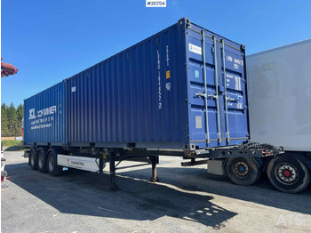 סמיטריילר מוביל מכולות/ החלפת גוף Krone containerhenger: תמונה 2