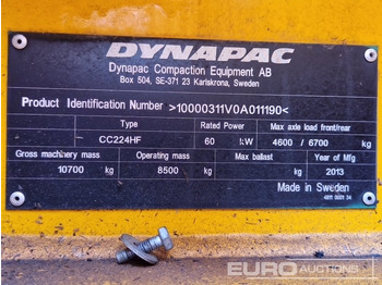רולר 2013 Dynapac CC224HF: תמונה 2