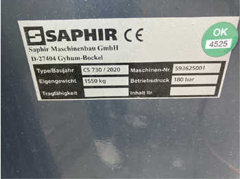 ציוד עיבוד קרקע Saphir Strohstriegel CleanStar 730: תמונה 3