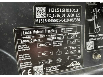 מלגזה חשמלית LINDE E