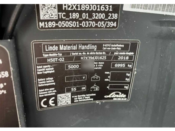 מלגזת LPG Linde H50T-02: תמונה 4 מלגזת LPG Linde H50T-02: תמונה 4