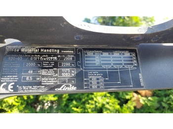 מלגזה חשמלית Linde seria 115 model R20-03: תמונה 3