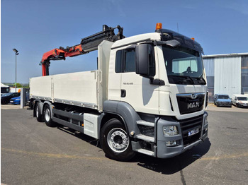 משאית צד נופל/ שטוחה MAN TGS 26.420 6x2-4 LL Palfinger PK 22002-EH B Funk: תמונה 3