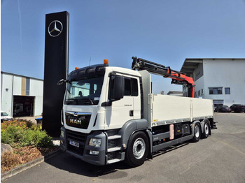 משאית צד נופל/ שטוחה MAN TGS 26.420 6x2-4 LL Palfinger PK 22002-EH B Funk: תמונה 2